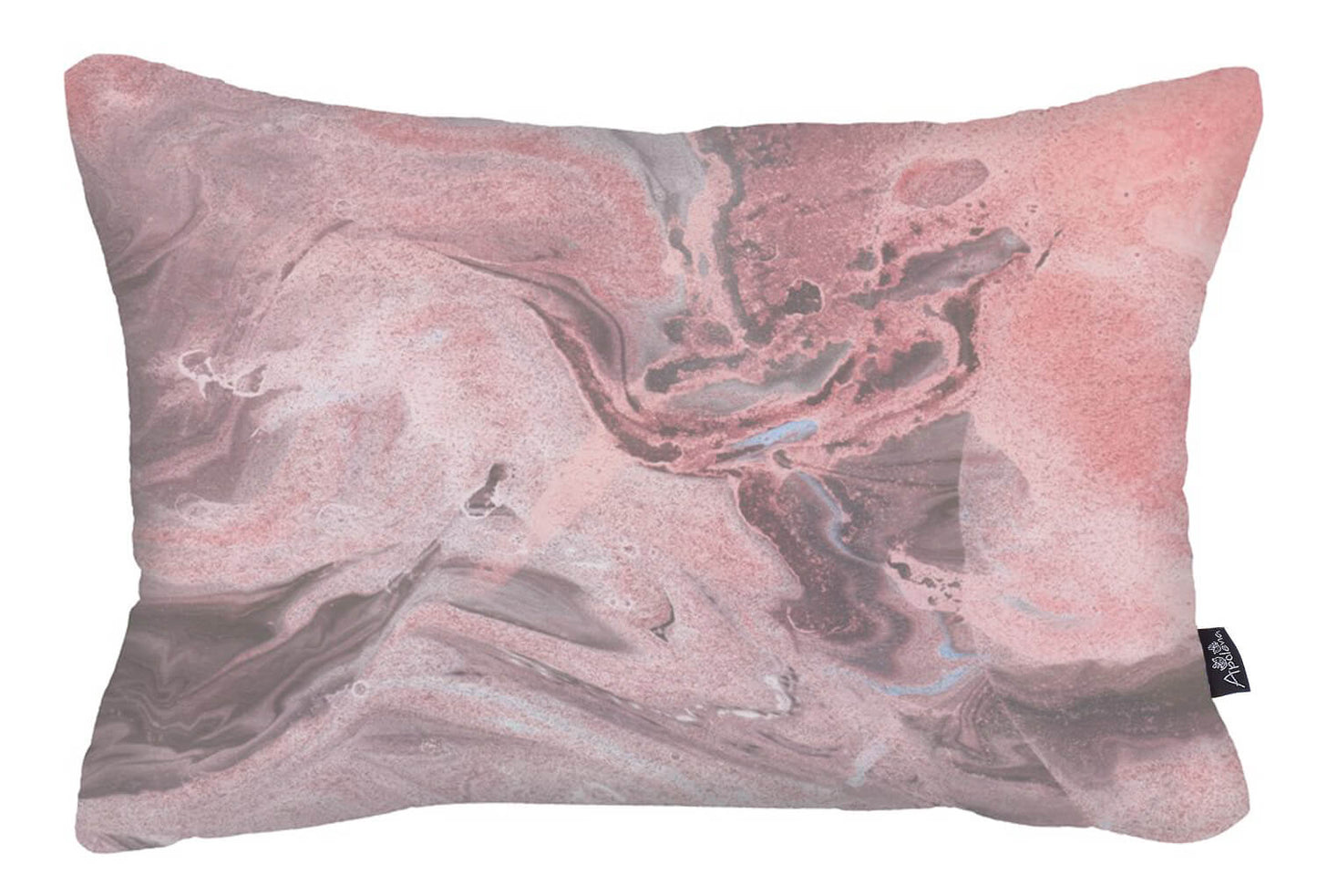 Scandi Marble Lumbar Throw Pillow Cover