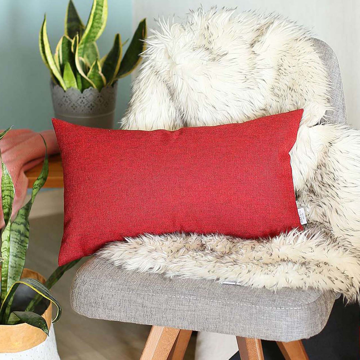 Boho-Chic Handcrafted Decorative Single Throw Pillow Cover Solid Jacquard Pillowcase for Couch, Bedding