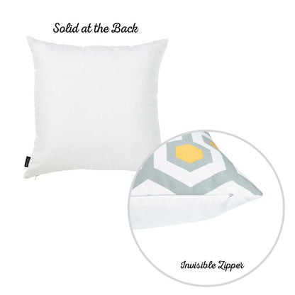 Geometric Circuit Square 18" Throw Pillow Cover (Set of 4)