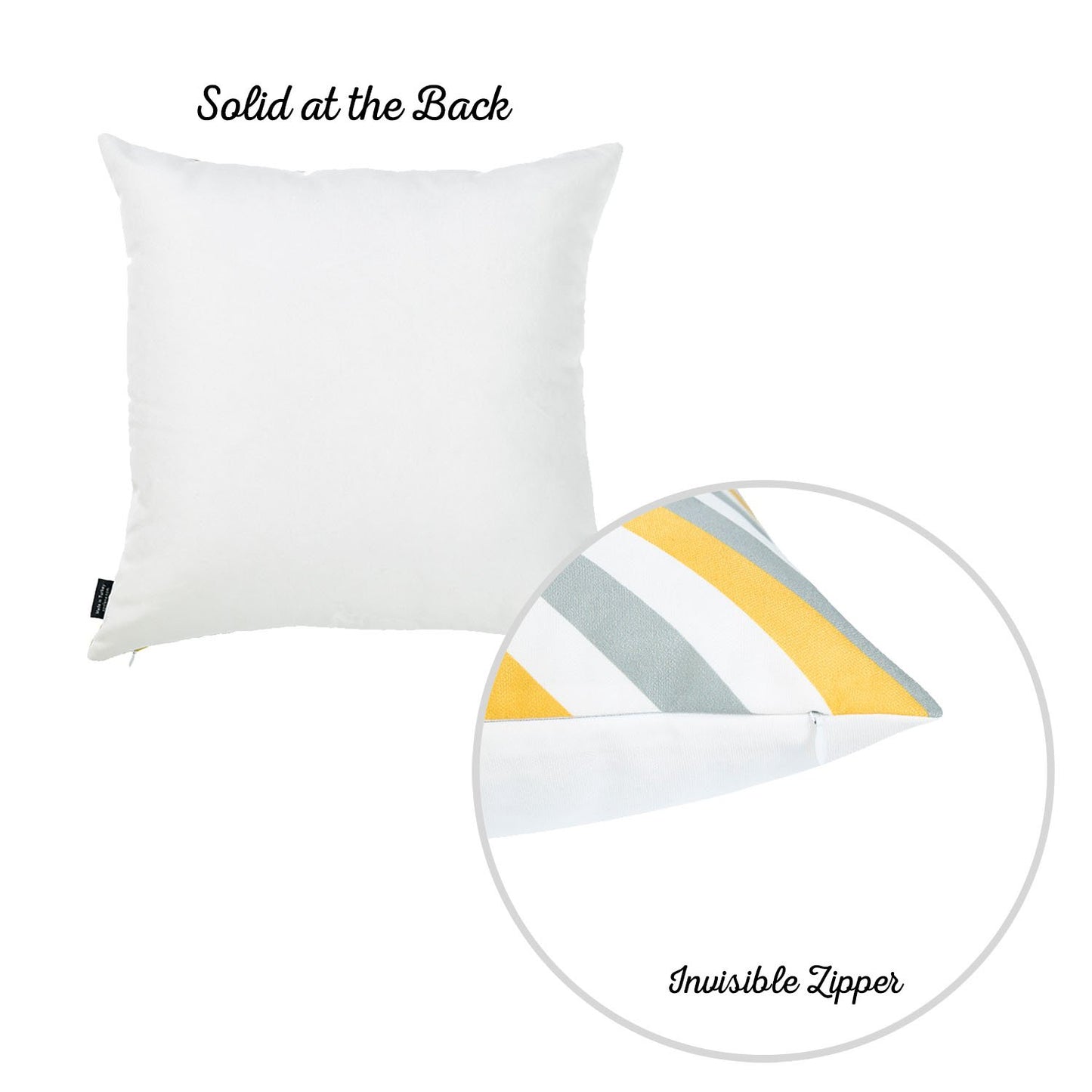 Geometric Flashback Square 18" Throw Pillow Cover (Set of 4)