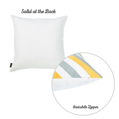Geometric Flashback Square 18" Throw Pillow Cover (Set of 4)