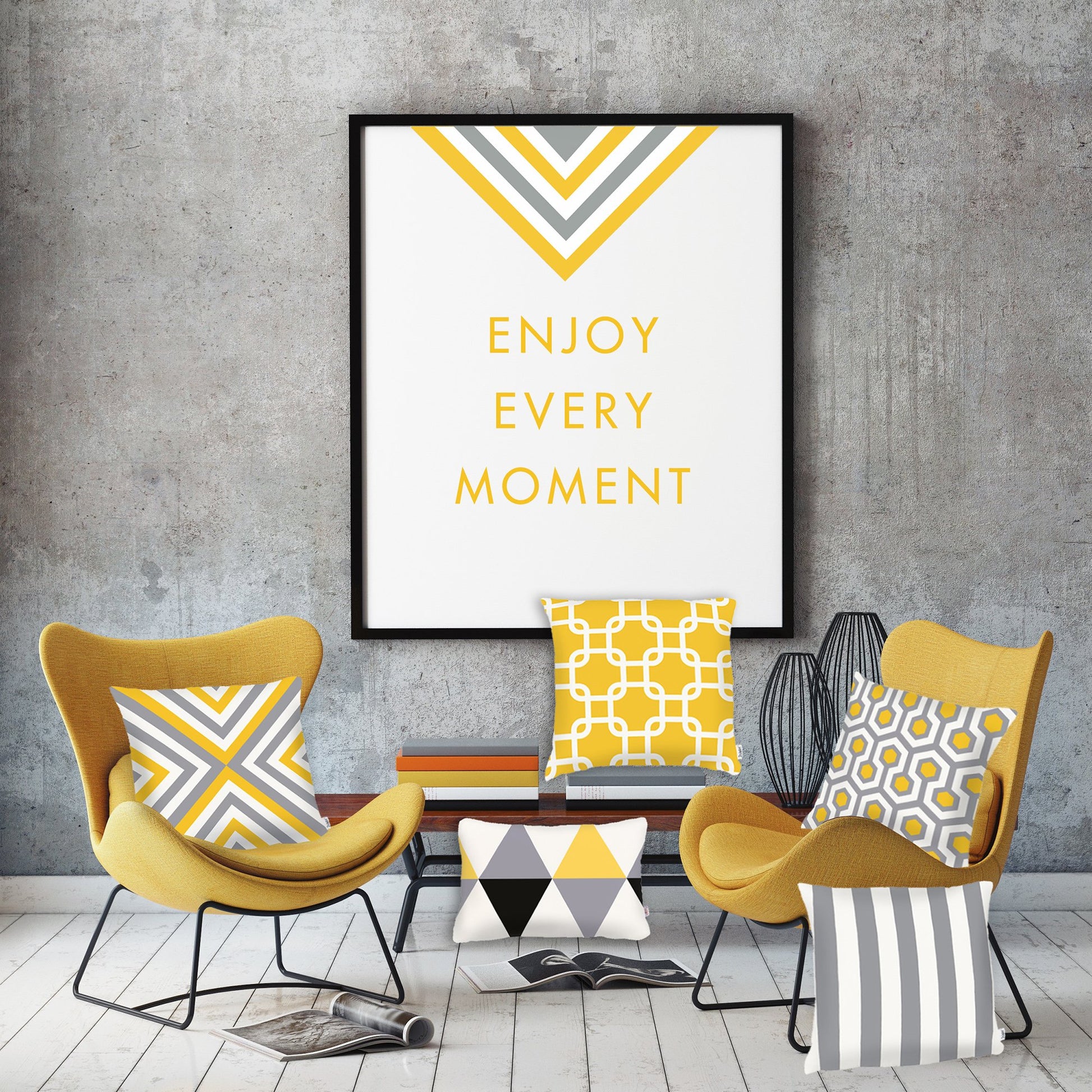 Geometric Flashback Decorative Throw Pillow Cover Printed Home Decor 18 Òx 18