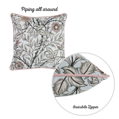 Jacquard Nature Collection  Square 17" Throw Pillow Covers