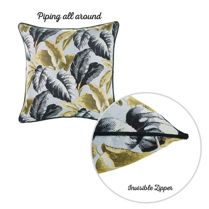 Jacquard Nature Collection  Square 17" Throw Pillow Covers