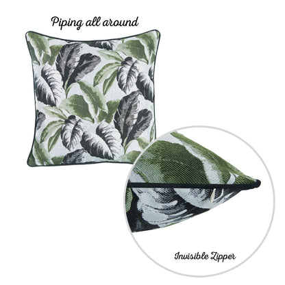 Jacquard Nature Collection  Square 17" Throw Pillow Covers