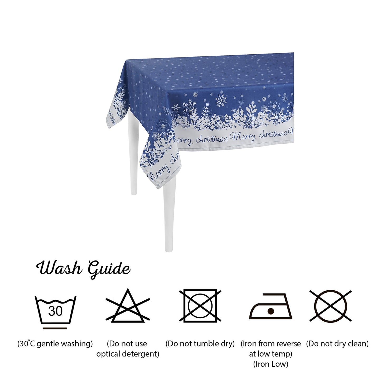 Merry Christmas Printed Decorative Tablecloth