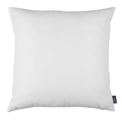 Christmas Themed Decorative Throw Pillow Set of 4 Square 18" x 18" Blue & White for Couch, Bedding