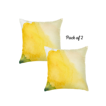 Watercolor Sunrise Dream Square 18" Throw Pillow Cover  (Set of 2)