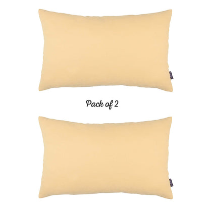 Farmhouse Set of 2 Decorative Throw Pillow Solid Color for Couch, Bedding