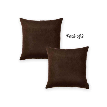 Honey Set of 2 Decorative Throw Pillow Cover Solid Color Pillowcase for Couch, Bedding