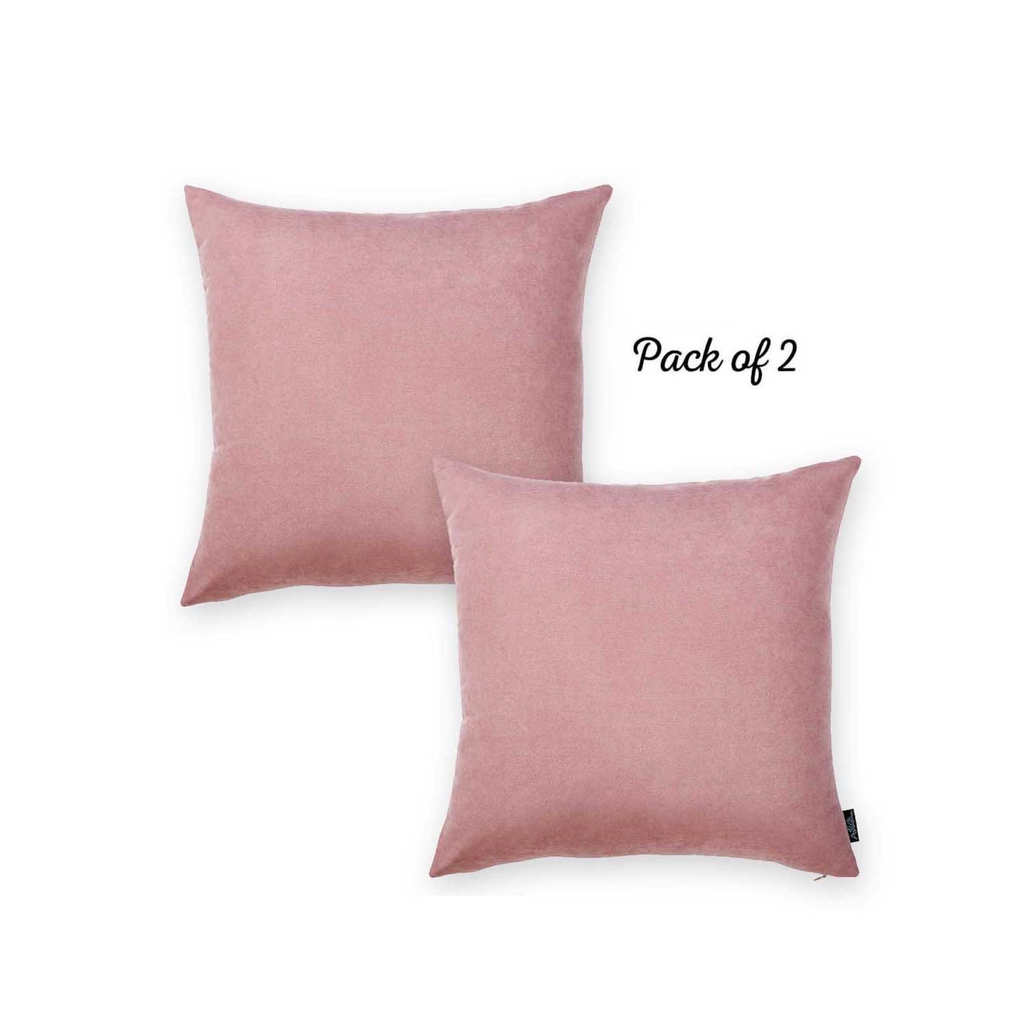 Honey Set of 2 Decorative Throw Pillow Cover Solid Color Pillowcase for Couch, Bedding