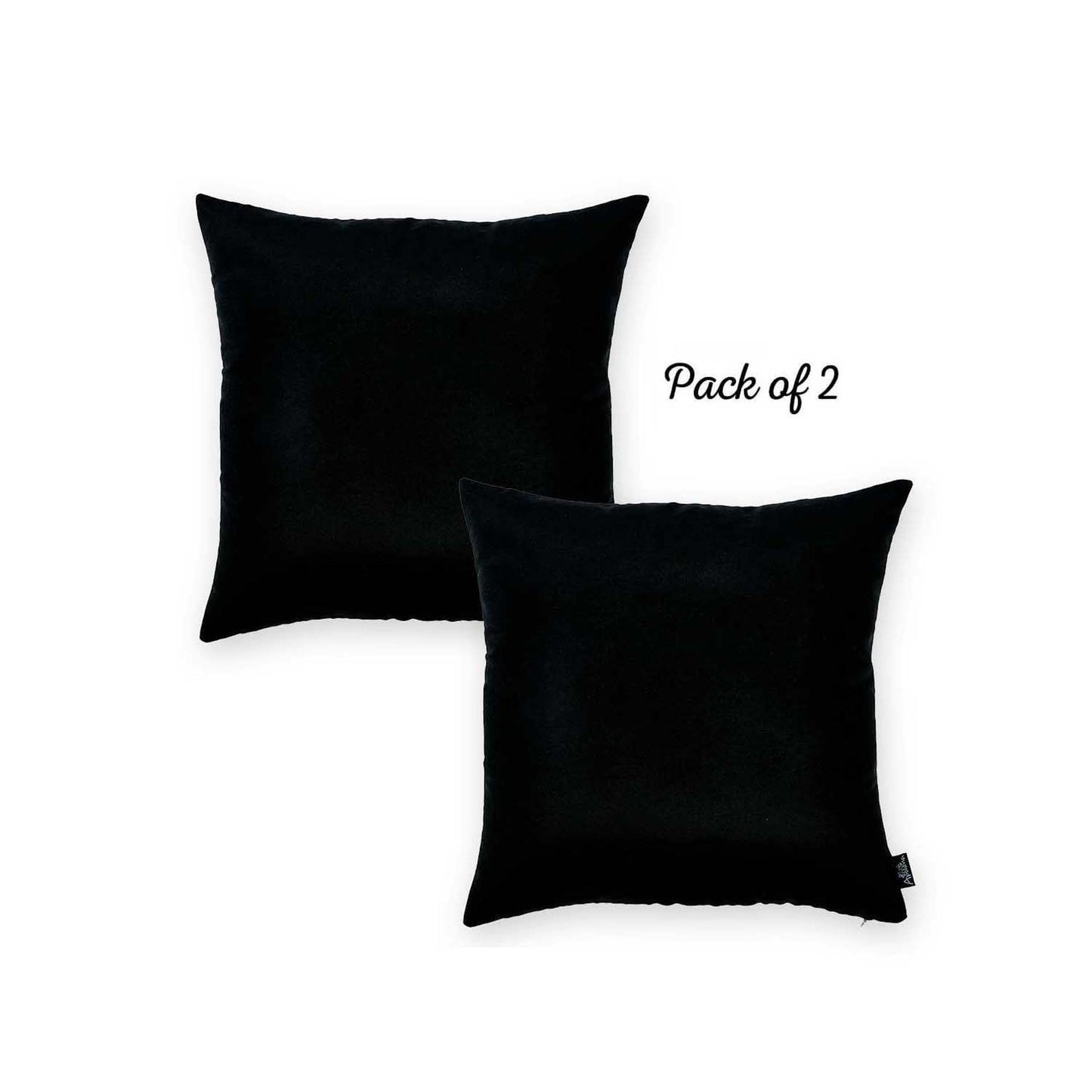 Honey Set of 2 Decorative Throw Pillow Cover Solid Color Pillowcase for Couch, Bedding