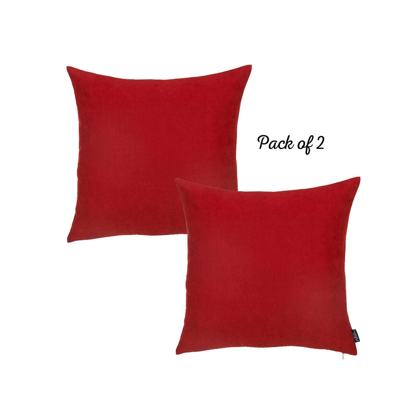 Honey Set of 2 Decorative Throw Pillow Cover Solid Color Pillowcase for Couch, Bedding