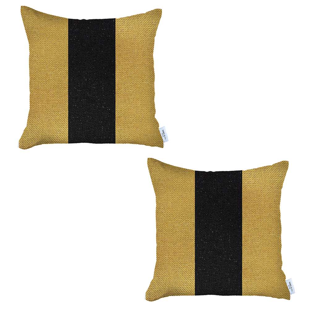 Boho-Chic Set of 2 Handcrafted Decorative Throw Pillow Cover Solid Jacquard Pillowcase for Couch, Bedding