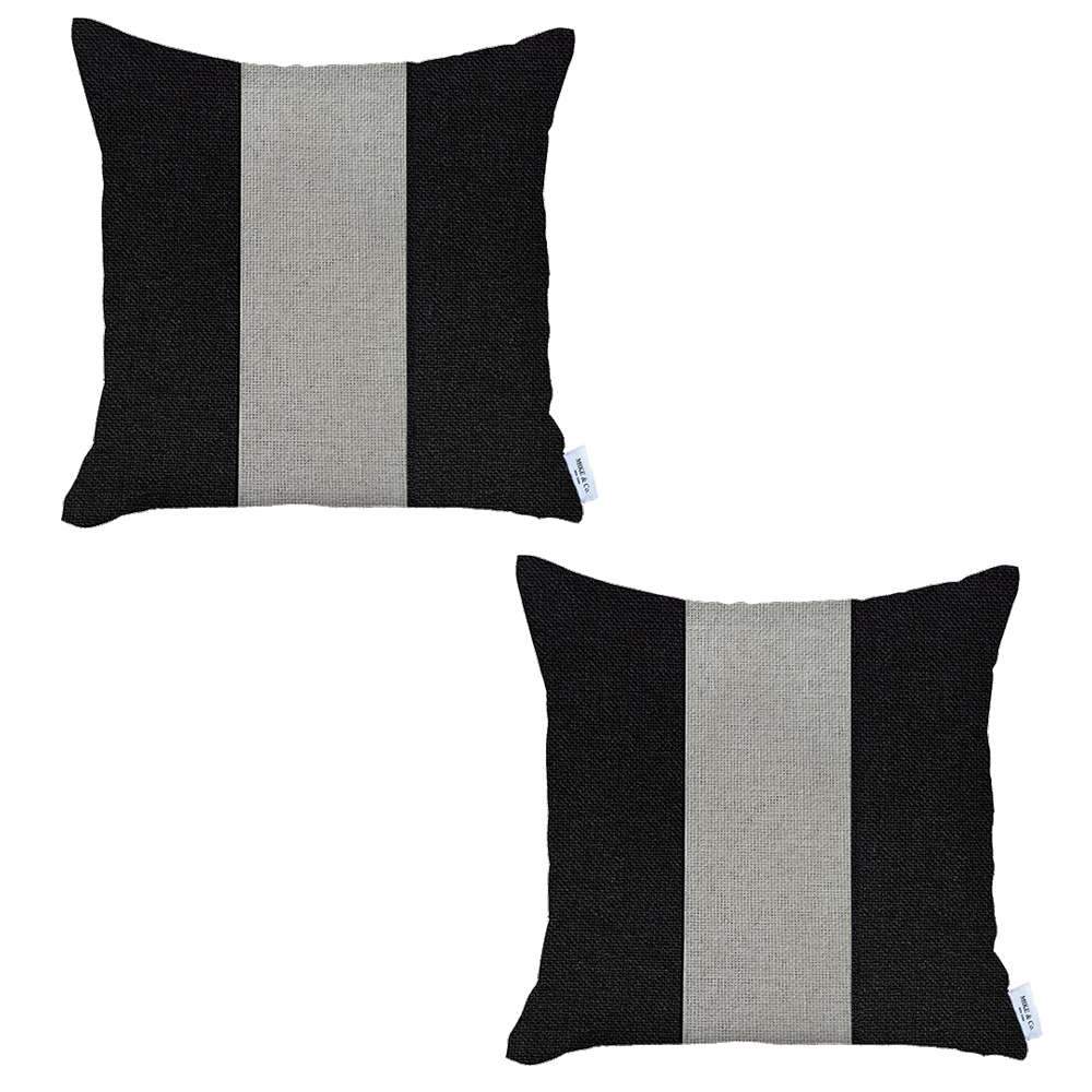 Bohemian Set of 2 Handmade Decorative Throw Pillow Solid Jacquard for Couch, Bedding