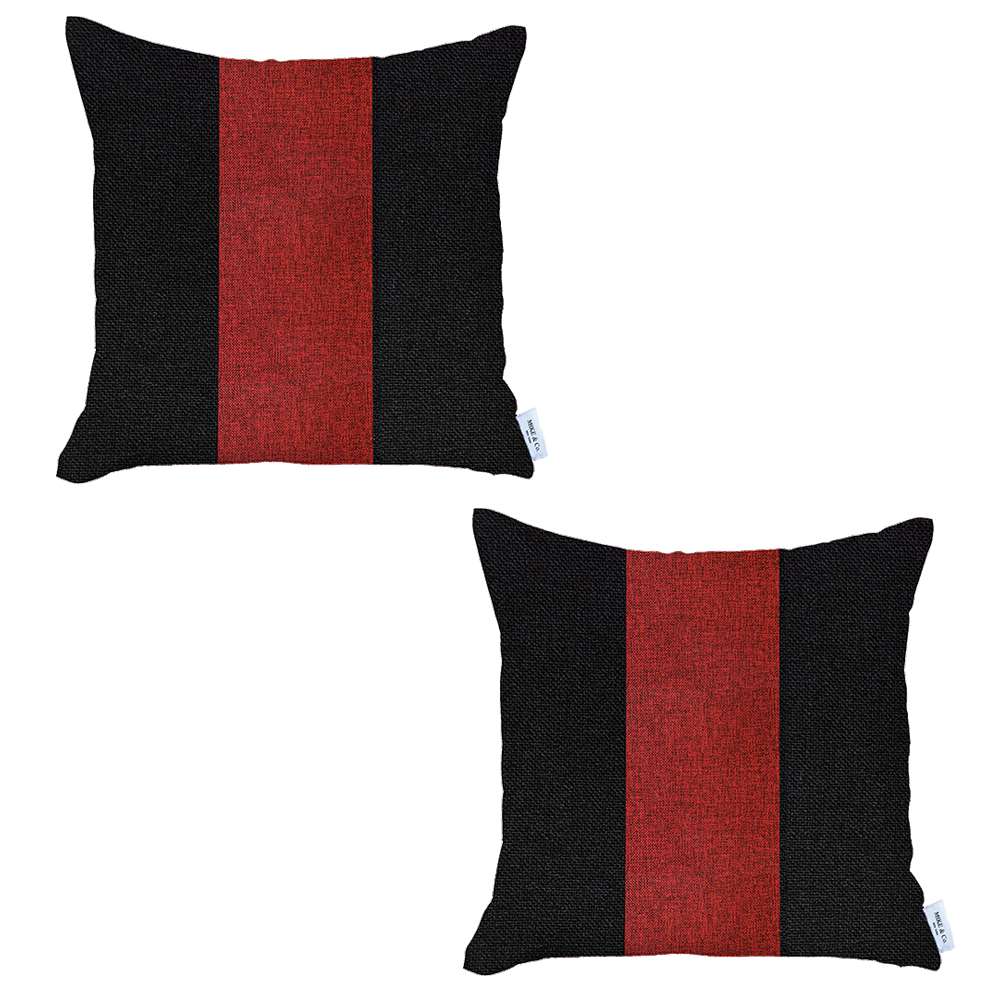 Boho-Chic Set of 2 Handcrafted Decorative Throw Pillow Cover Solid Jacquard Pillowcase for Couch, Bedding