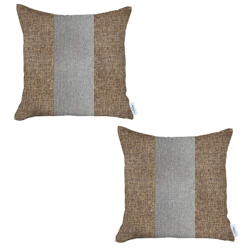 Bohemian Set of 2 Handmade Decorative Throw Pillow Solid Jacquard for Couch, Bedding