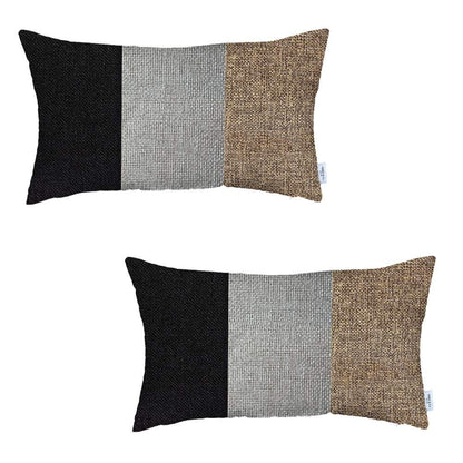 Bohemian Set of 2 Handmade Decorative Throw Pillow Solid Jacquard for Couch, Bedding