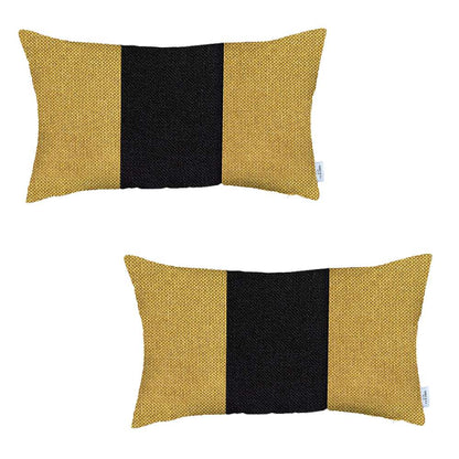 Boho-Chic Set of 2 Handcrafted Decorative Throw Pillow Cover Solid Jacquard Pillowcase for Couch, Bedding