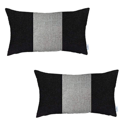 Bohemian Set of 2 Handmade Decorative Throw Pillow Solid Jacquard for Couch, Bedding