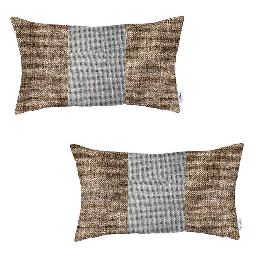 Bohemian Set of 2 Handmade Decorative Throw Pillow Solid Jacquard for Couch, Bedding