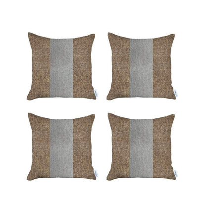 Bohemian Set of 4 Handmade Decorative Throw Pillow Solid Jacquard for Couch, Bedding