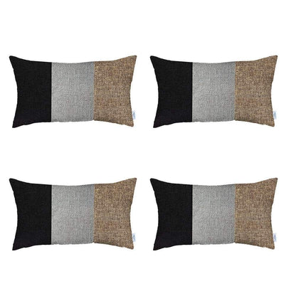 Bohemian Set of 4 Handmade Decorative Throw Pillow Solid Jacquard for Couch, Bedding