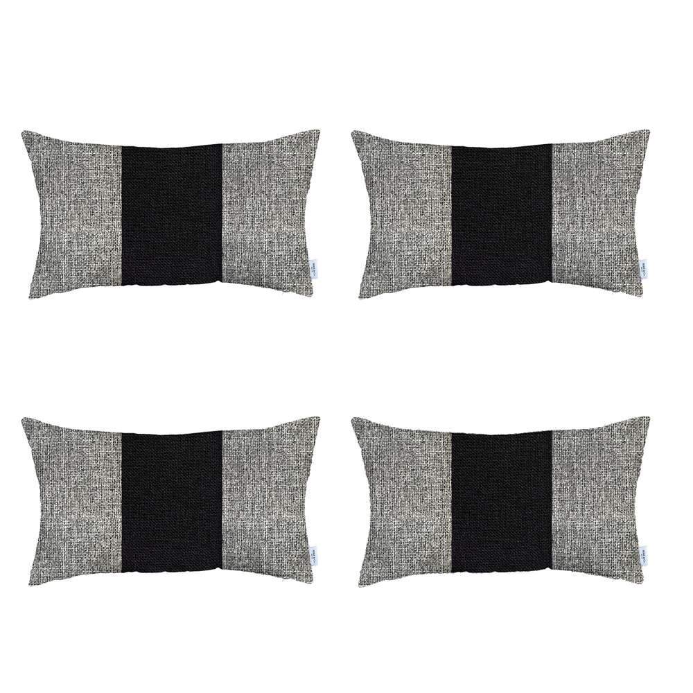 Bohemian Set of 4 Handmade Decorative Throw Pillow Solid Jacquard for Couch, Bedding