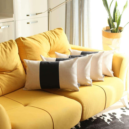 Bohemian Set of 4 Handmade Decorative Throw Pillow Solid Jacquard for Couch, Bedding