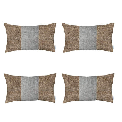 Bohemian Set of 4 Handmade Decorative Throw Pillow Solid Jacquard for Couch, Bedding