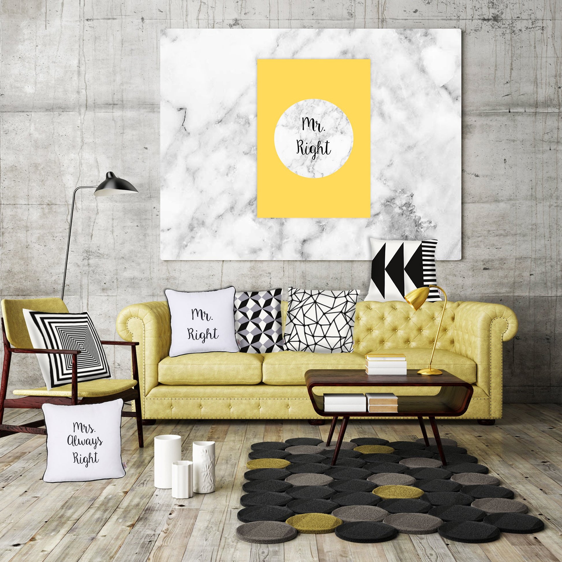 Skandi BW Tangle Decorative Throw Pillow Cover Printed Home Decor 18 Òx 18"