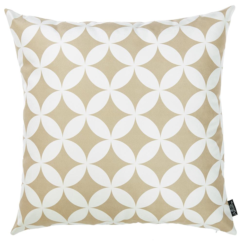 Tropical Deco Square 18" Throw Pillow Cover