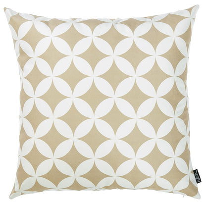 Tropical Deco Square 18" Throw Pillow Cover