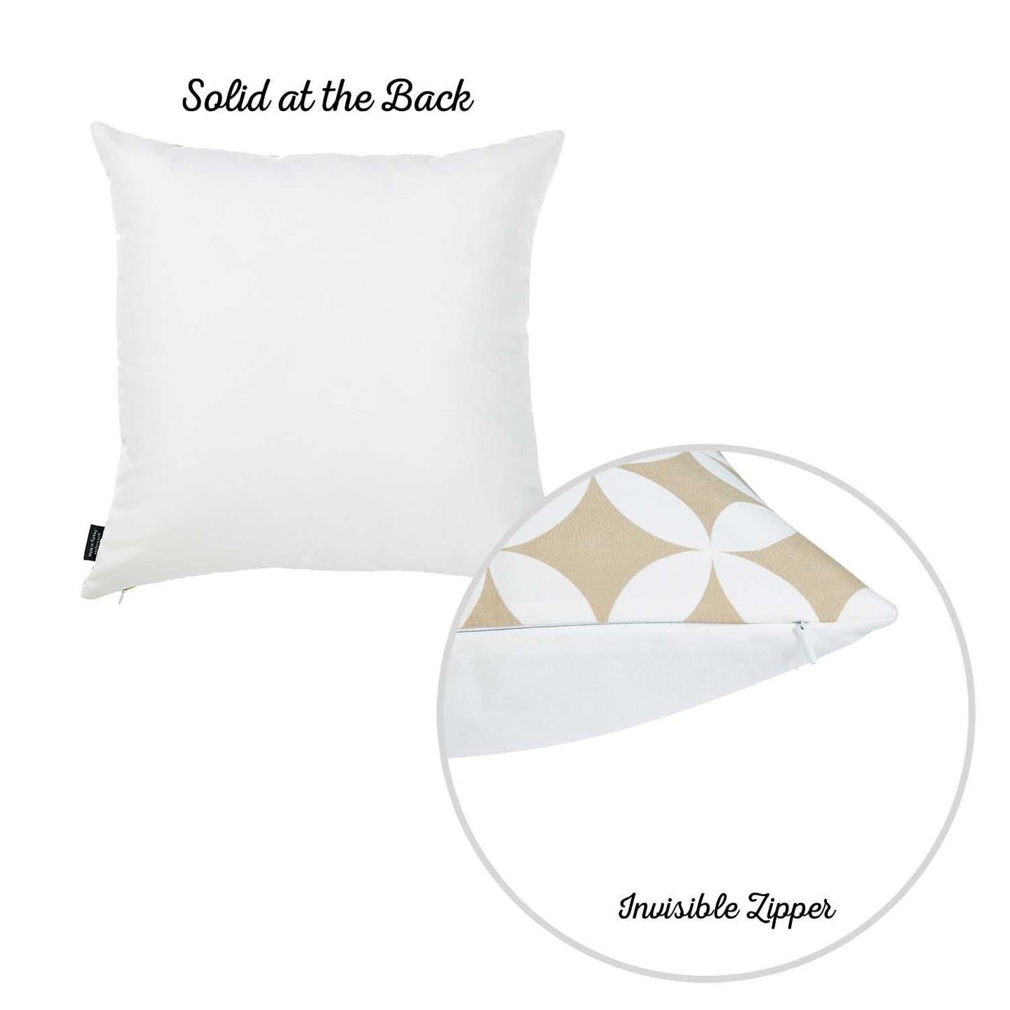 Tropical Deco Square 18" Throw Pillow Cover