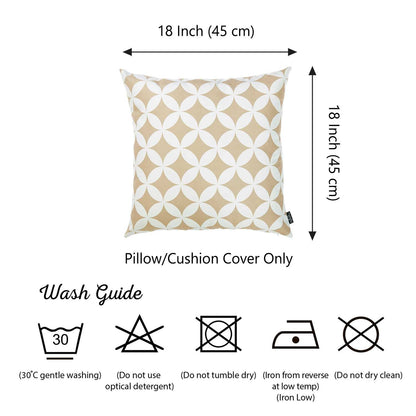 Tropical Deco Square 18" Throw Pillow Cover