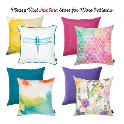 Watercolor Sunrise Dream Square 18" Throw Pillow Cover & Insert